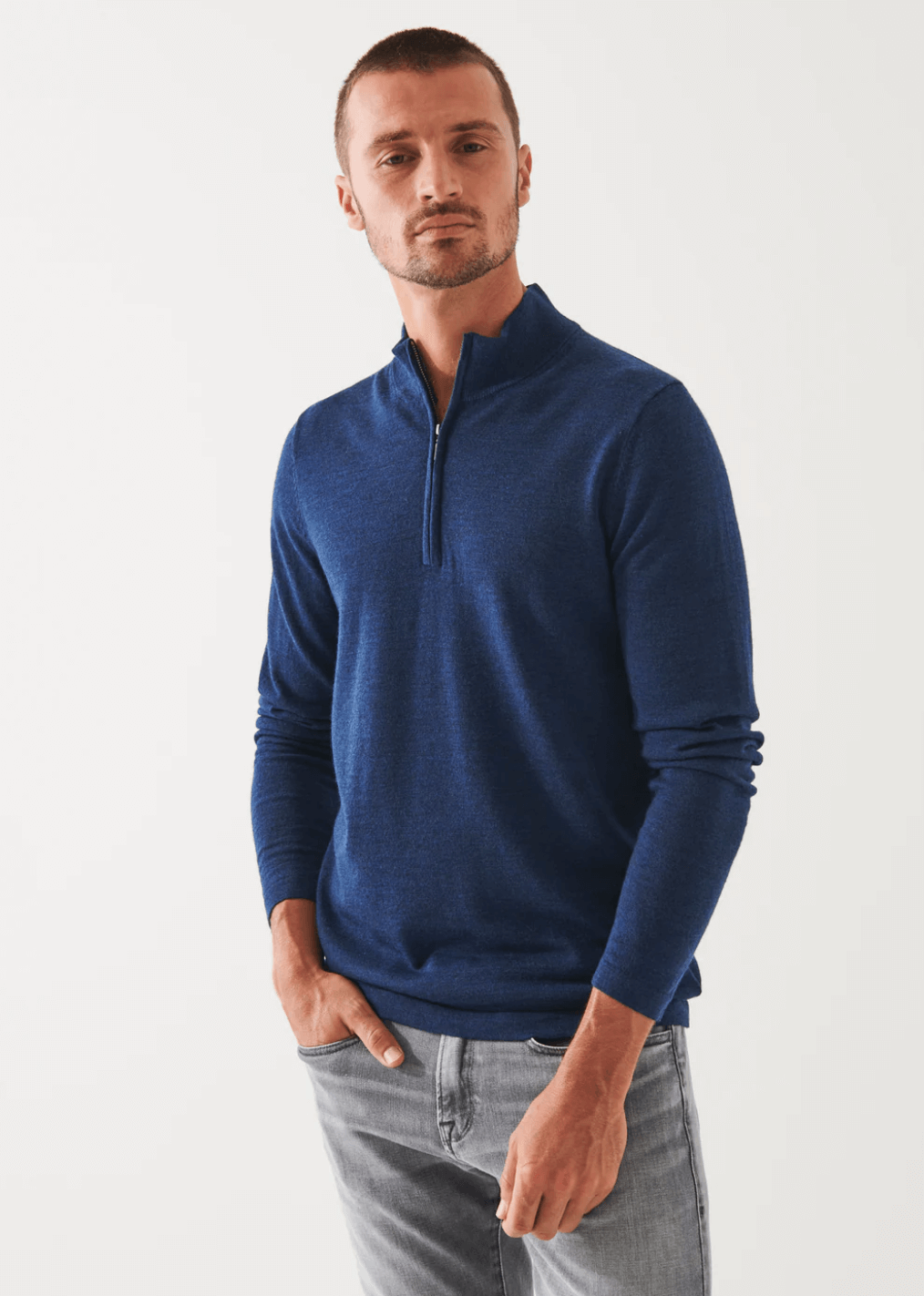 14GG MERINO 1 4 ZIP MOCK NECK SWEATER