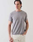 SHORT SLEEVE PIMA COTTON STRETCH VINTAGE WASH CREW TEE