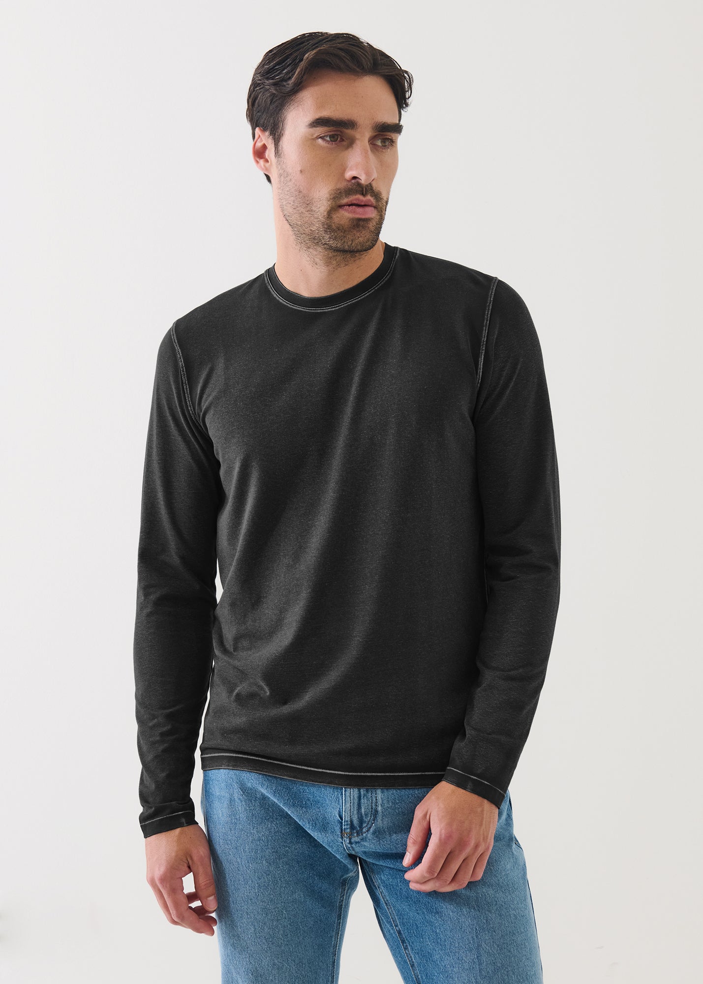 LONG SLEEVE PIMA VINTAGE CREW TEE