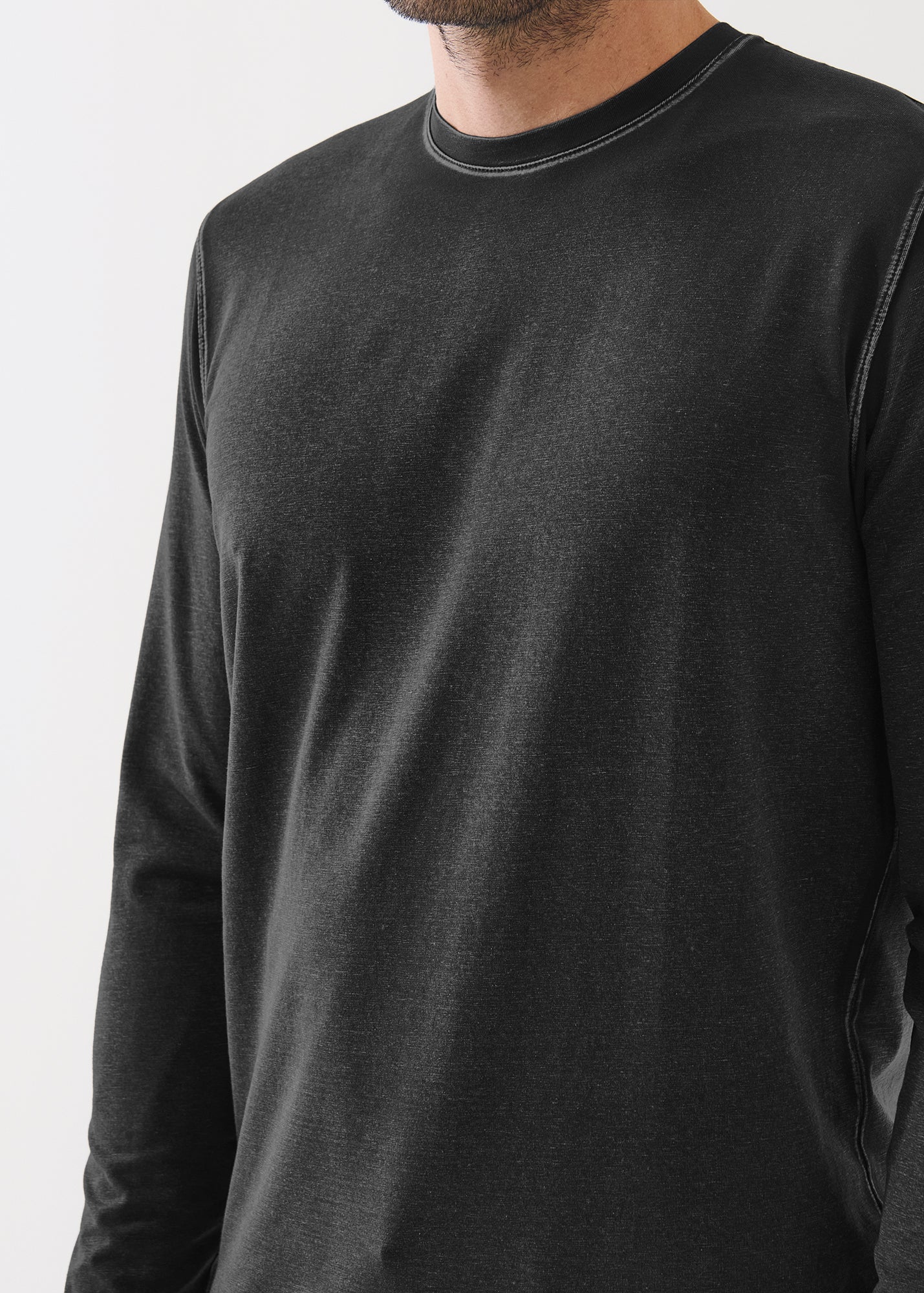 LONG SLEEVE PIMA VINTAGE CREW TEE