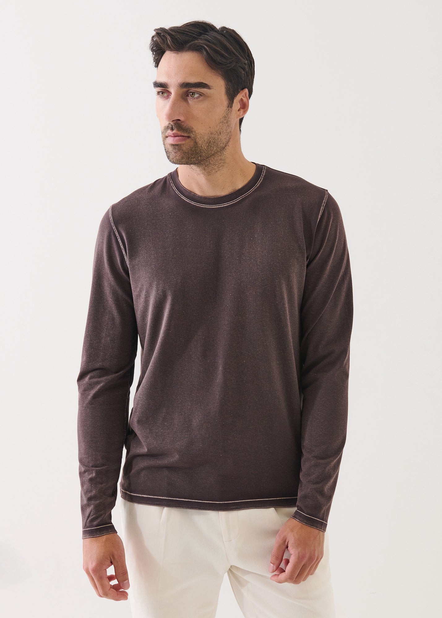 LONG SLEEVE PIMA VINTAGE CREW TEE