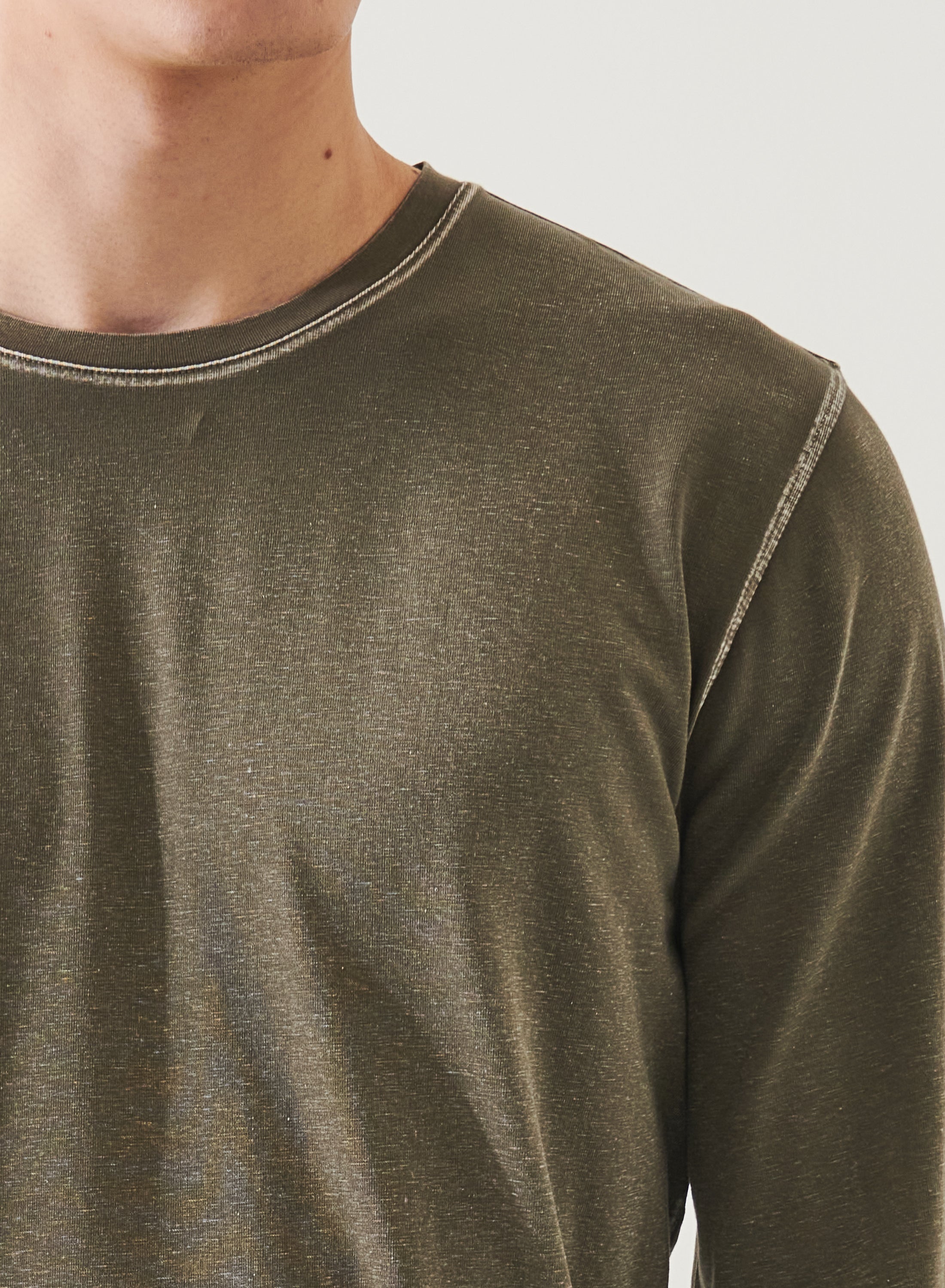 LONG SLEEVE PIMA VINTAGE CREW TEE