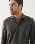 LONG SLEEVE ICONIC PIMA STRETCH POLO
