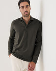 LONG SLEEVE ICONIC PIMA STRETCH POLO