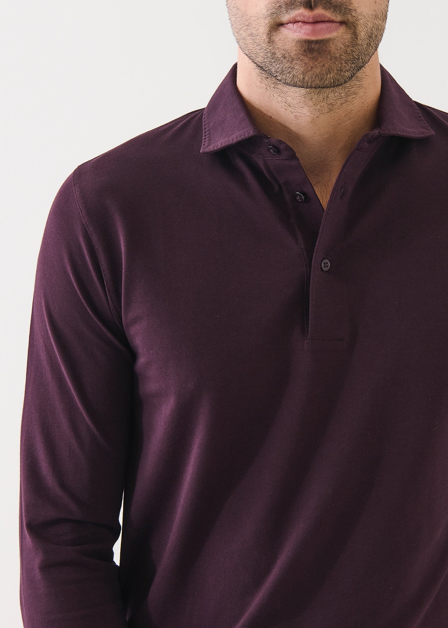LONG SLEEVE ICONIC PIMA STRETCH POLO