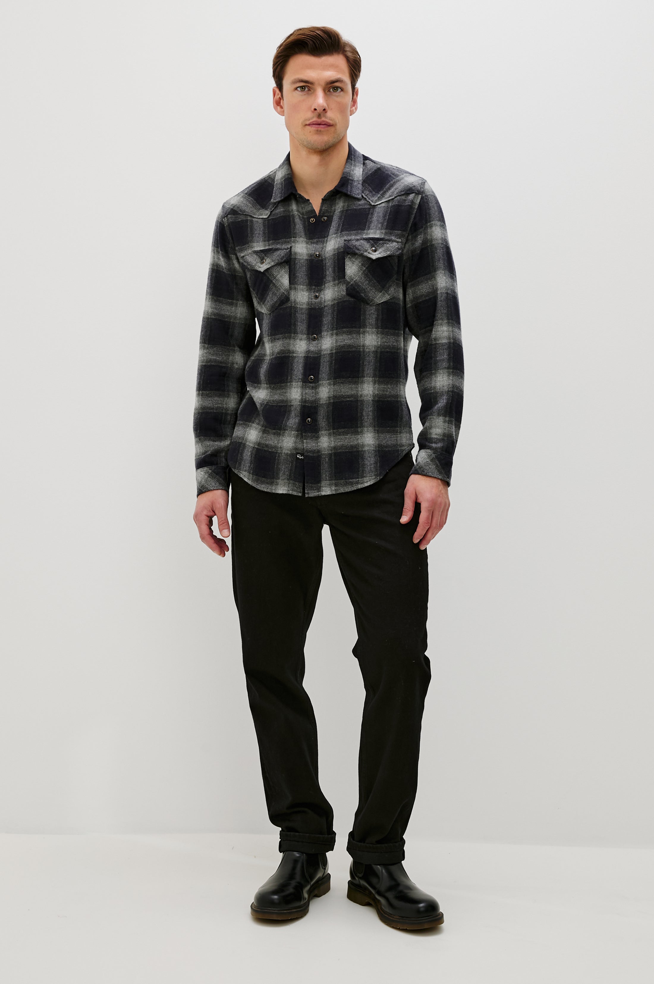 ROY BRUSHED PLAID SHIRT