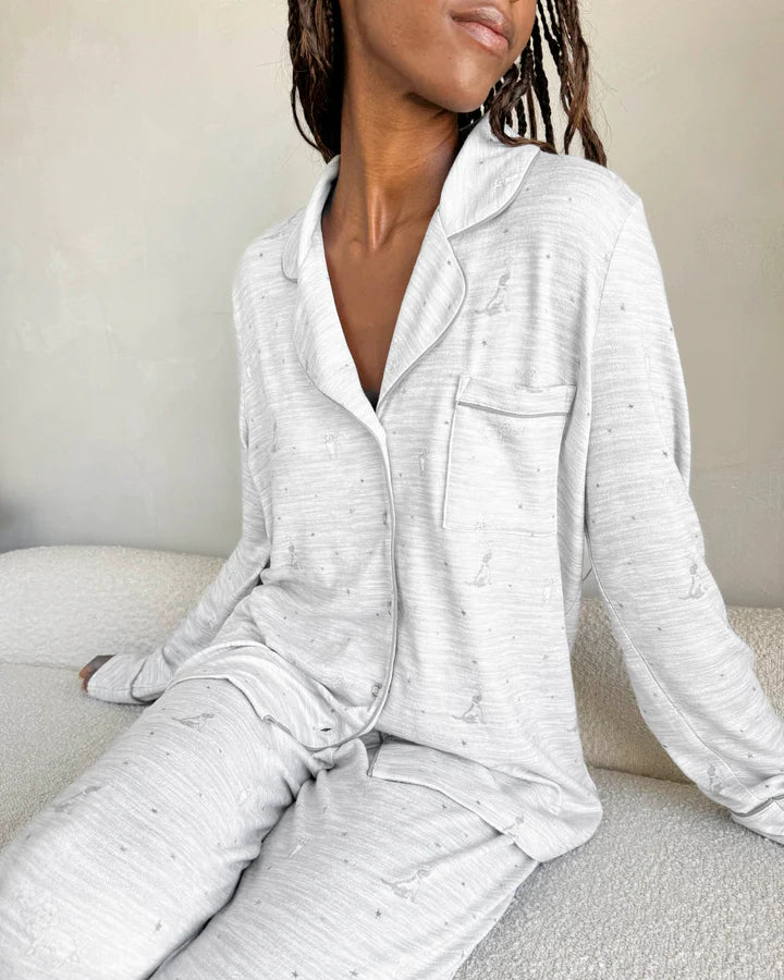 Womens grey pajama set sale