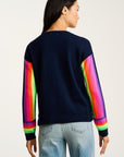 BRITE SIDE STRIPED SLEEVE SWEATER