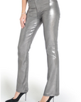 KORA BOOTCUT IN GUNMETAL FOIL