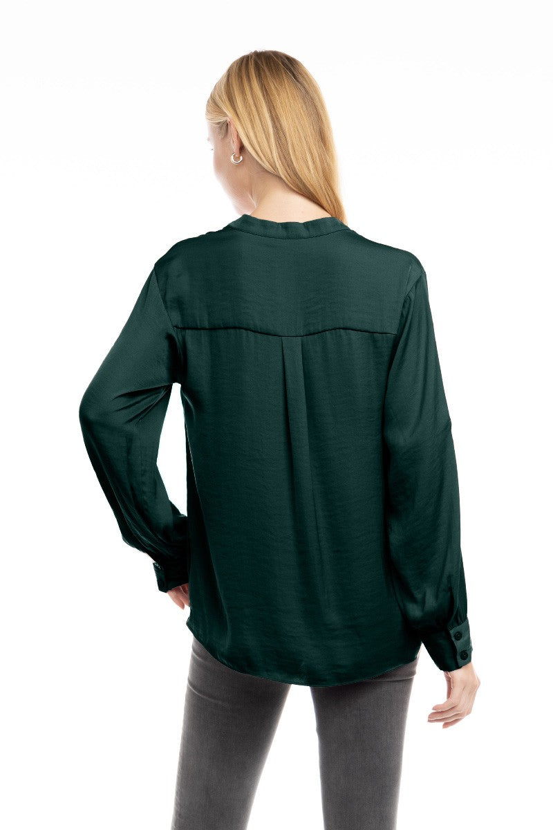 POPOVER V-NECK BLOUSE