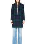 *COMING SOON* SCARLETT CHECKED NOTCH COLLAR WOOL COAT