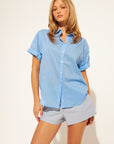 SHAY ROLL SLEEVE SHIRT