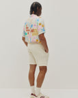 BEACH SHIRT IN CREAM SUNNY VIBES