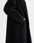 THARA SHAWL COLLAR DOUBLE FACE WOOL COAT