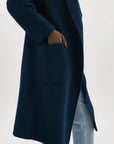 THARA SHAWL COLLAR DOUBLE FACE WOOL COAT