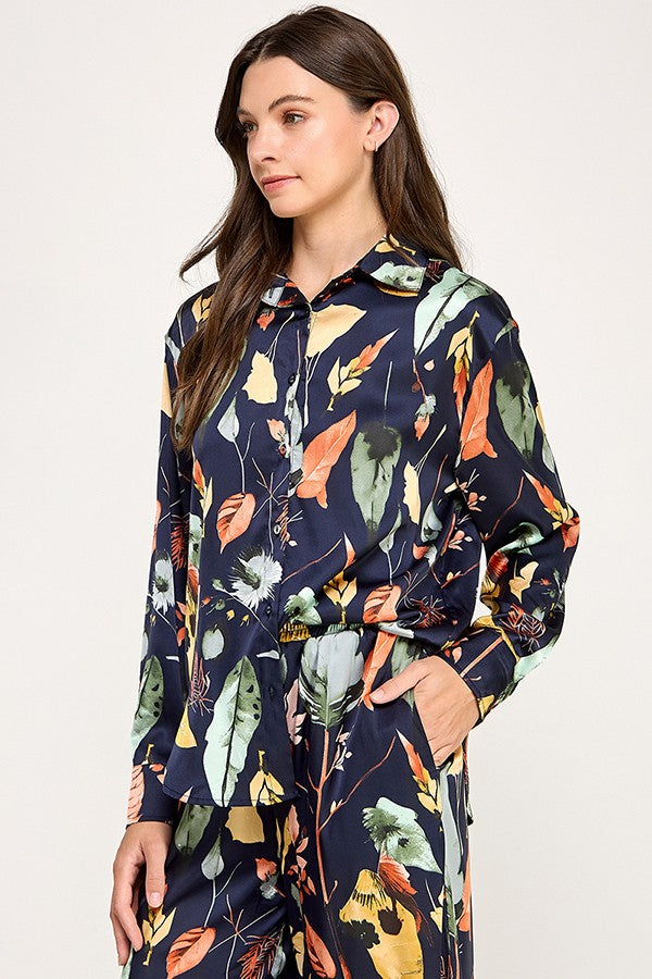 AUTUMN LEAVES LONG SLEEVE SHIRT