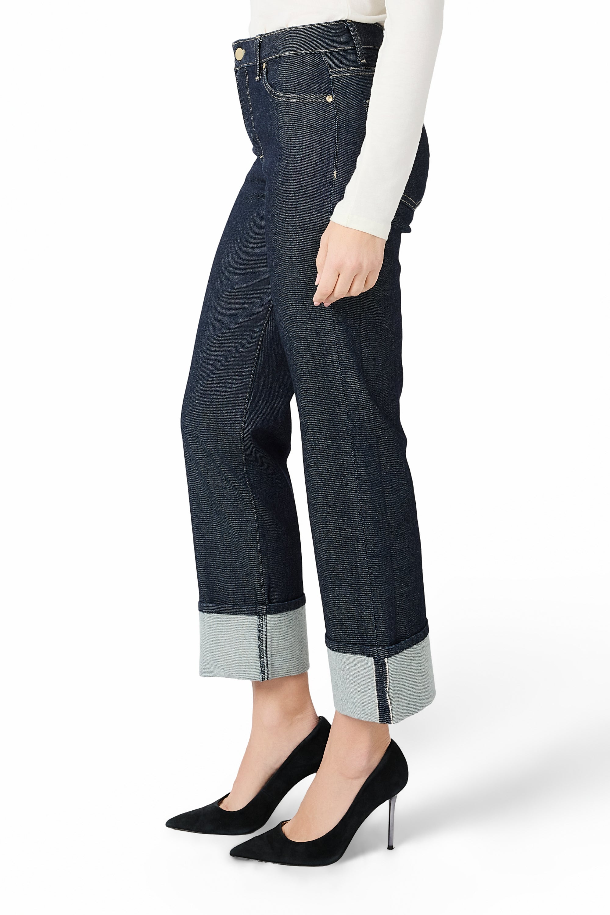 CALI CUFF IN OXFORD RINSE