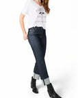 CALI CUFF IN OXFORD RINSE