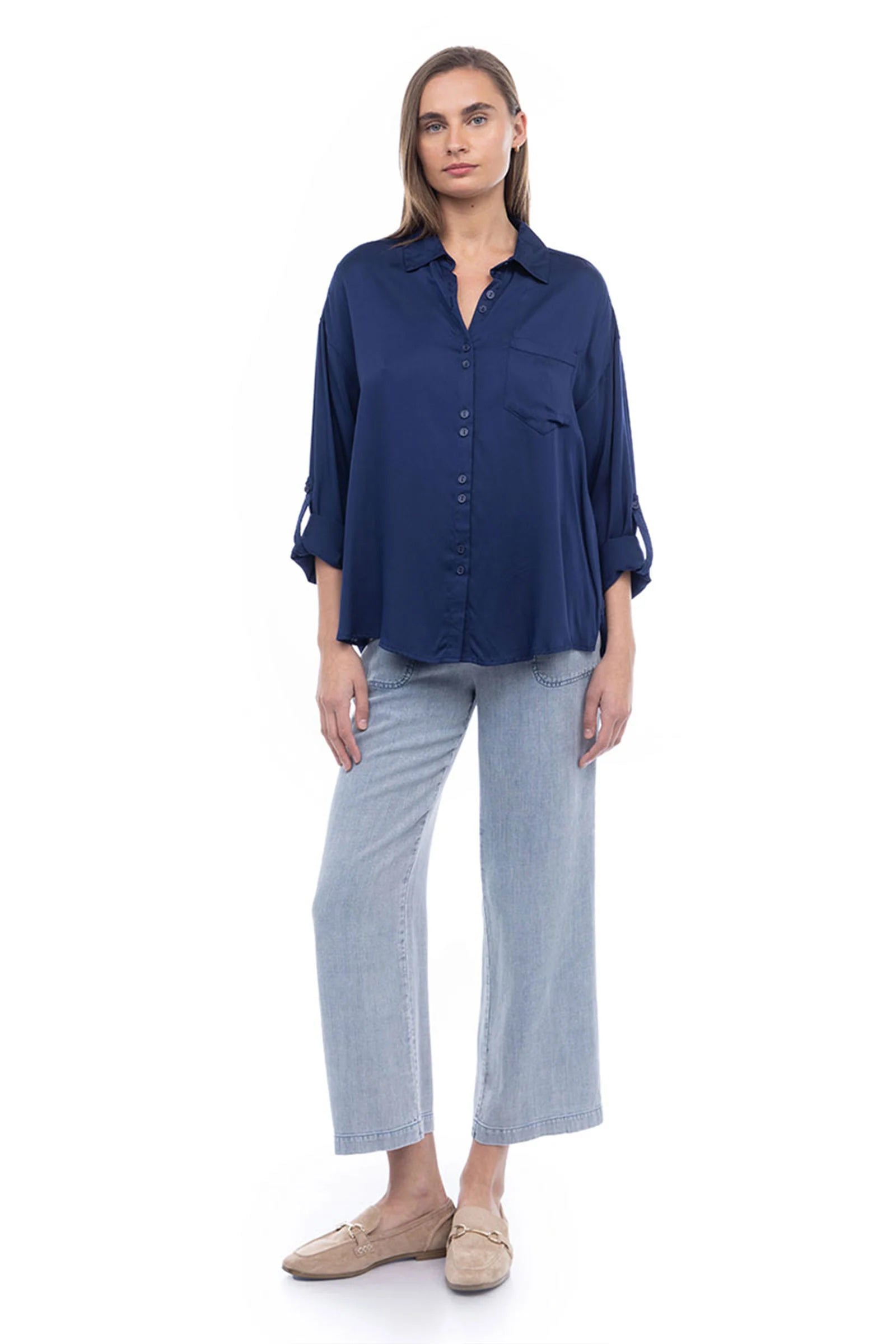 BUTTON DETAIL LONG SLEEVE SHIRT