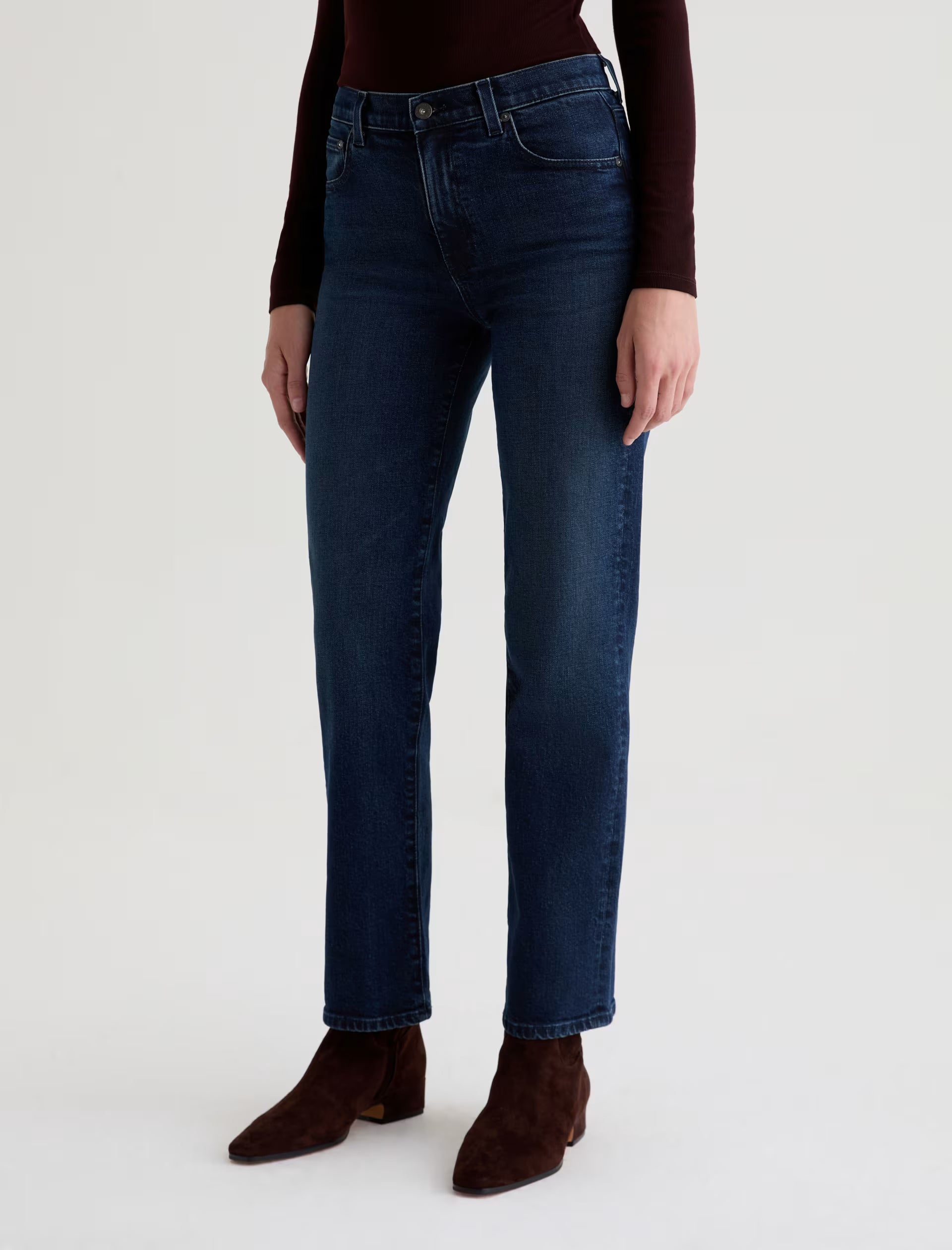 BRINLEY MID-RISE STRAIGHT IN MIDNIGHT SUN