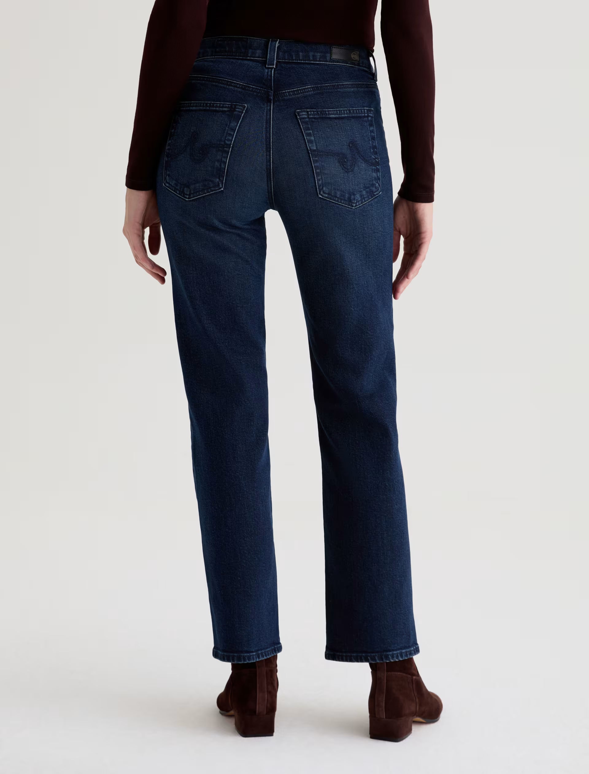 BRINLEY MID-RISE STRAIGHT IN MIDNIGHT SUN