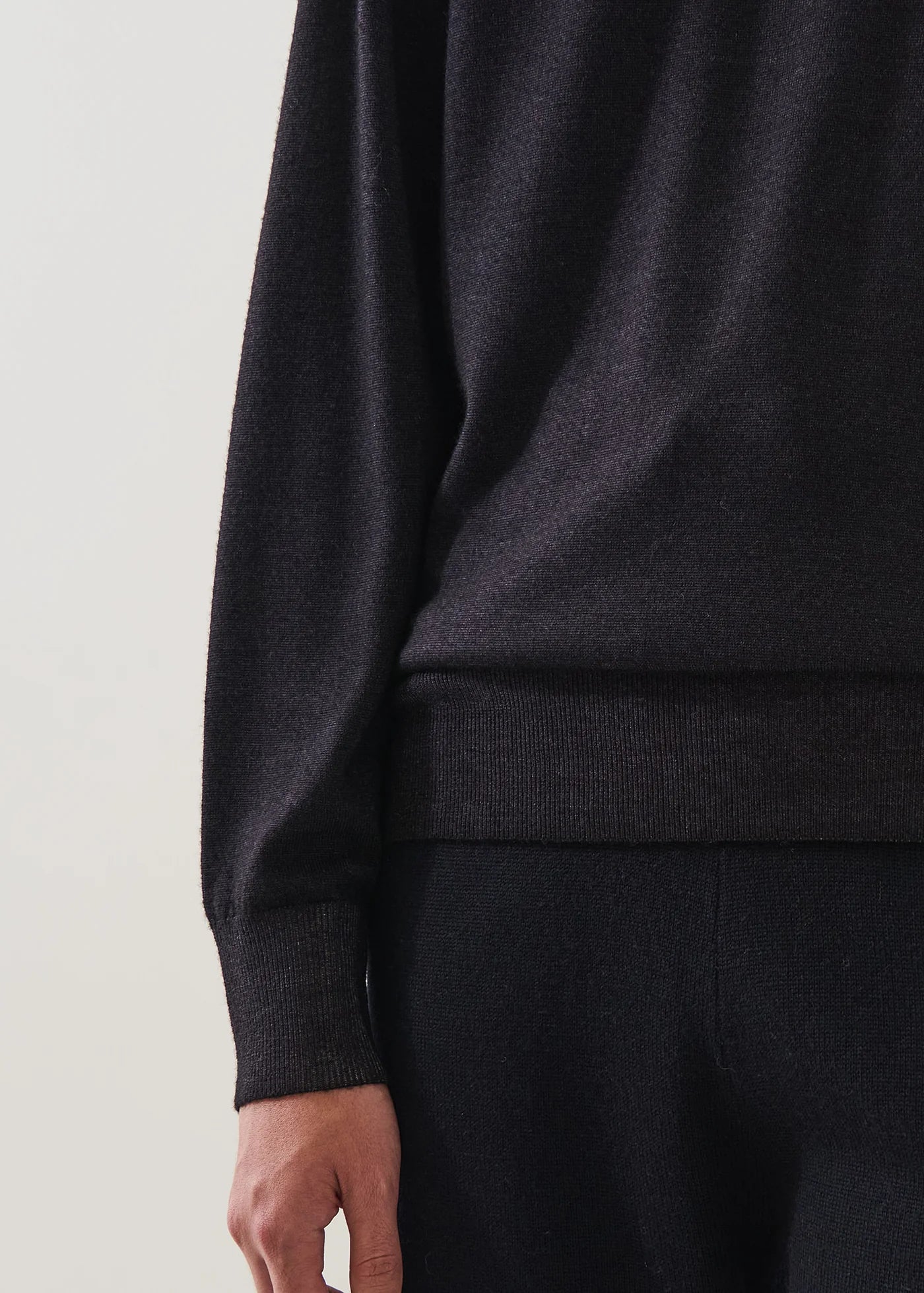 VINTAGE LONG SLEEVE XFINE MERINO BOYFRIEND CREW SWEATER