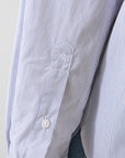 LONG SLEEVE COTON STRIPE BOYFRIEND POCKET SHIRT