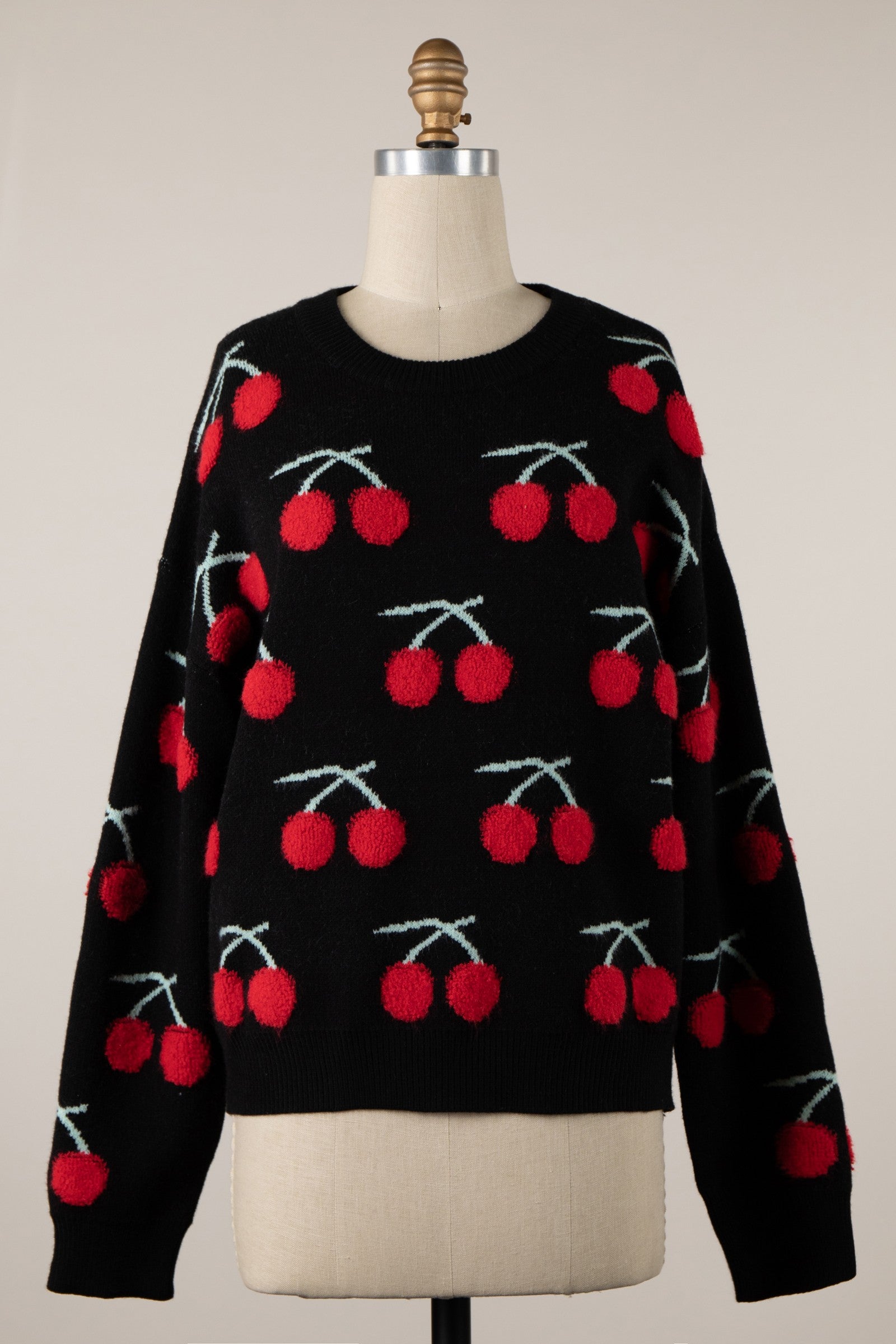 FLUFFY CHERRY SWEATER