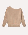 COTTON CASHMERE OFF THE SHOULDER TOP