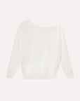 COTTON CASHMERE OFF THE SHOULDER TOP