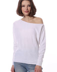 COTTON CASHMERE OFF THE SHOULDER TOP