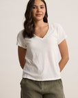 ELLIE CITY SLUB V-NECK TEE