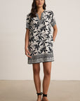 VANESSA FIJI PRINT SHORT SLEEVE DRESS