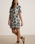 VANESSA FIJI PRINT SHORT SLEEVE DRESS