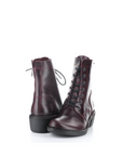 MILU LACE UP BOOTY - Wine