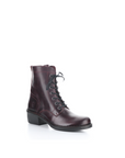 MILU LACE UP BOOTY - Wine