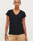 JILL CITY SLUB V-NECK TEE