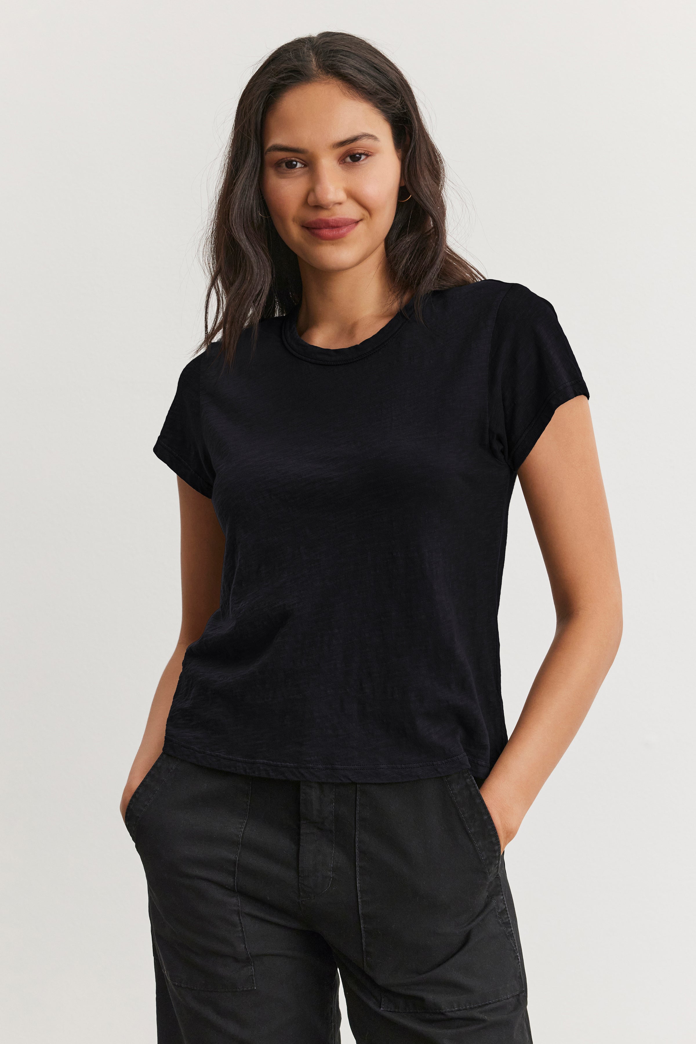 MARIEL CITY SLUB CREW NECK TEE