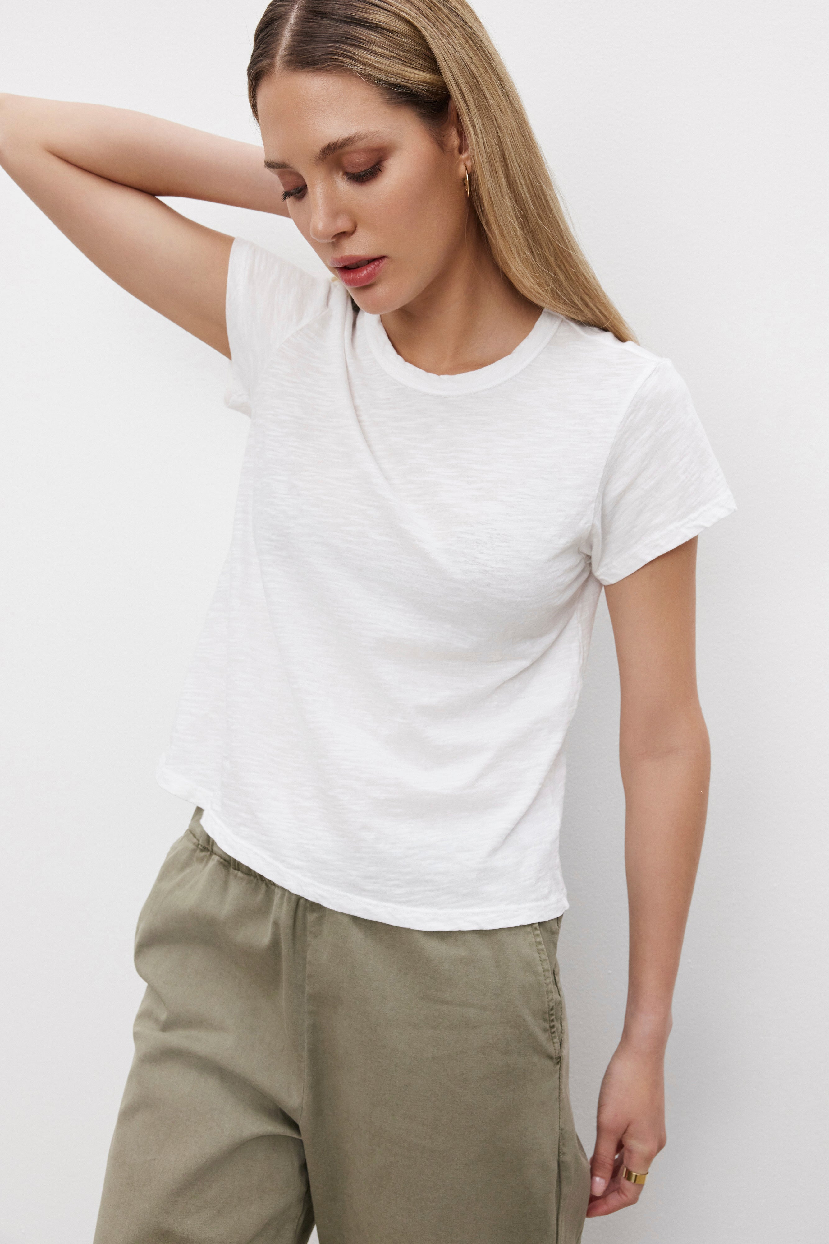 MARIEL CITY SLUB CREW NECK TEE