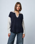 *COMING SOON* RAELYN COLOUR BLOCK JOHNNY COLLAR SWEATER