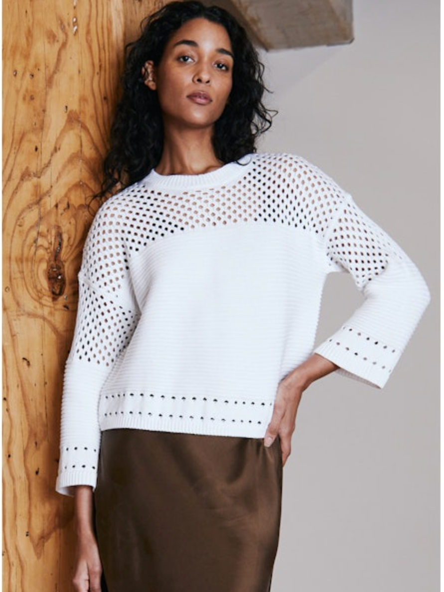 Boxy crew neck sweater hotsell