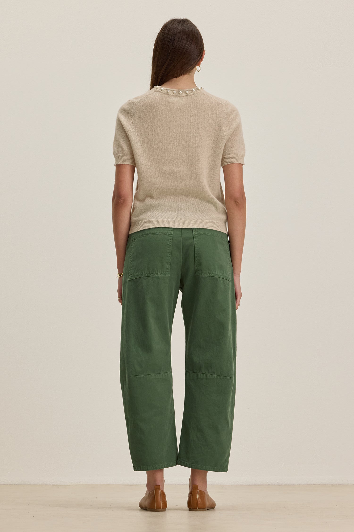 ALEXIS TWILL PANT WITH DARTED KNEE