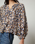 MELINDA PRINTED VISCOSE BLOUSE
