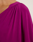 LUNA TIE SLEEVE V-NECK BLOUSE
