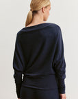 SELMY KASHMIR BOATNECK KNIT TOP