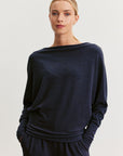SELMY KASHMIR BOATNECK KNIT TOP