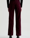 BRINLEY MID-RISE STRAIGHT CORDUROY IN WINERY