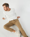 JOHNNY BRITISH KHAKI TWILL PANTS