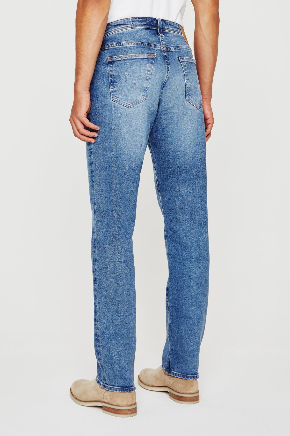 ag jeans dylan slim fit jean in vp la presa blue, rear view