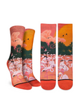 FLAMINGOS IN THE SUNSET ACTIVE SOCKS